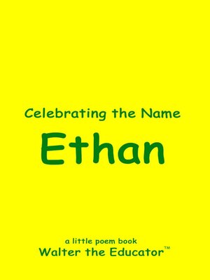 cover image of Celebrating the Name Ethan
